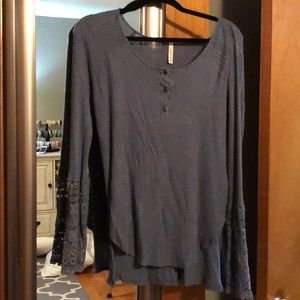 Blue thermal shirt